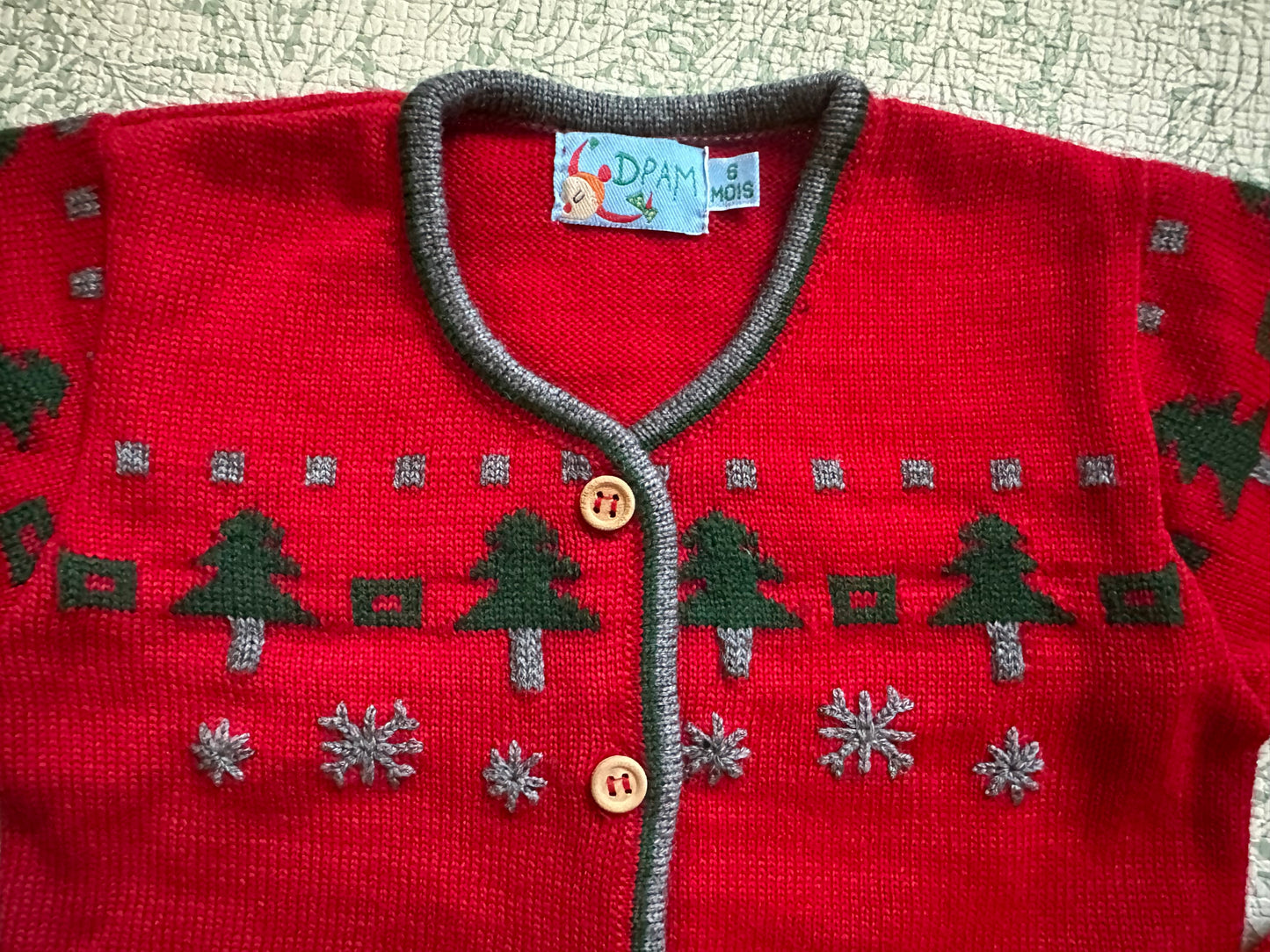 Knitted cardigan and overalls set 6 months