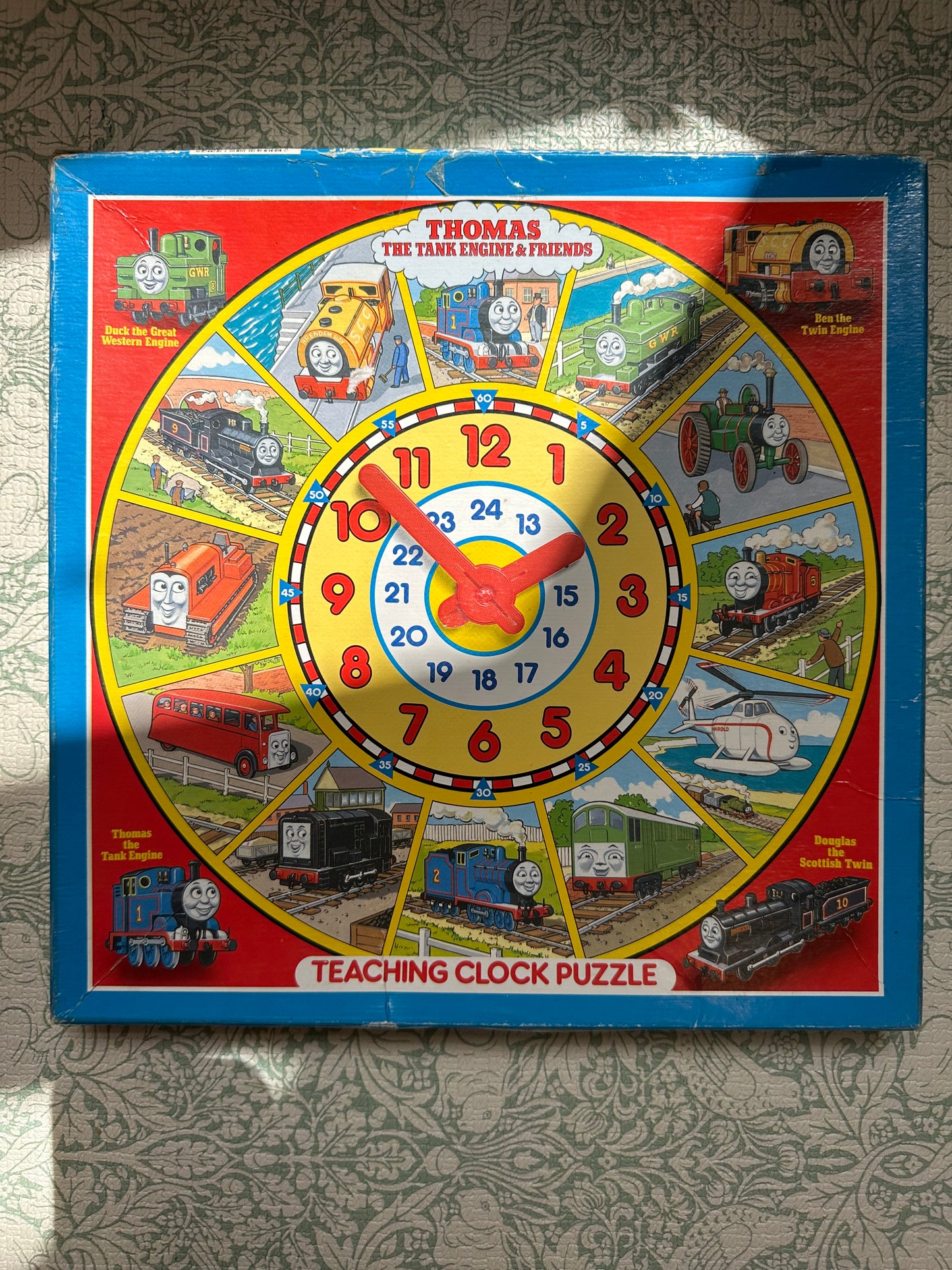 Vintage Thomas teaching clock puzzle