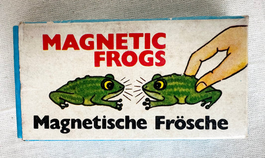 Vintage magnetic frogs