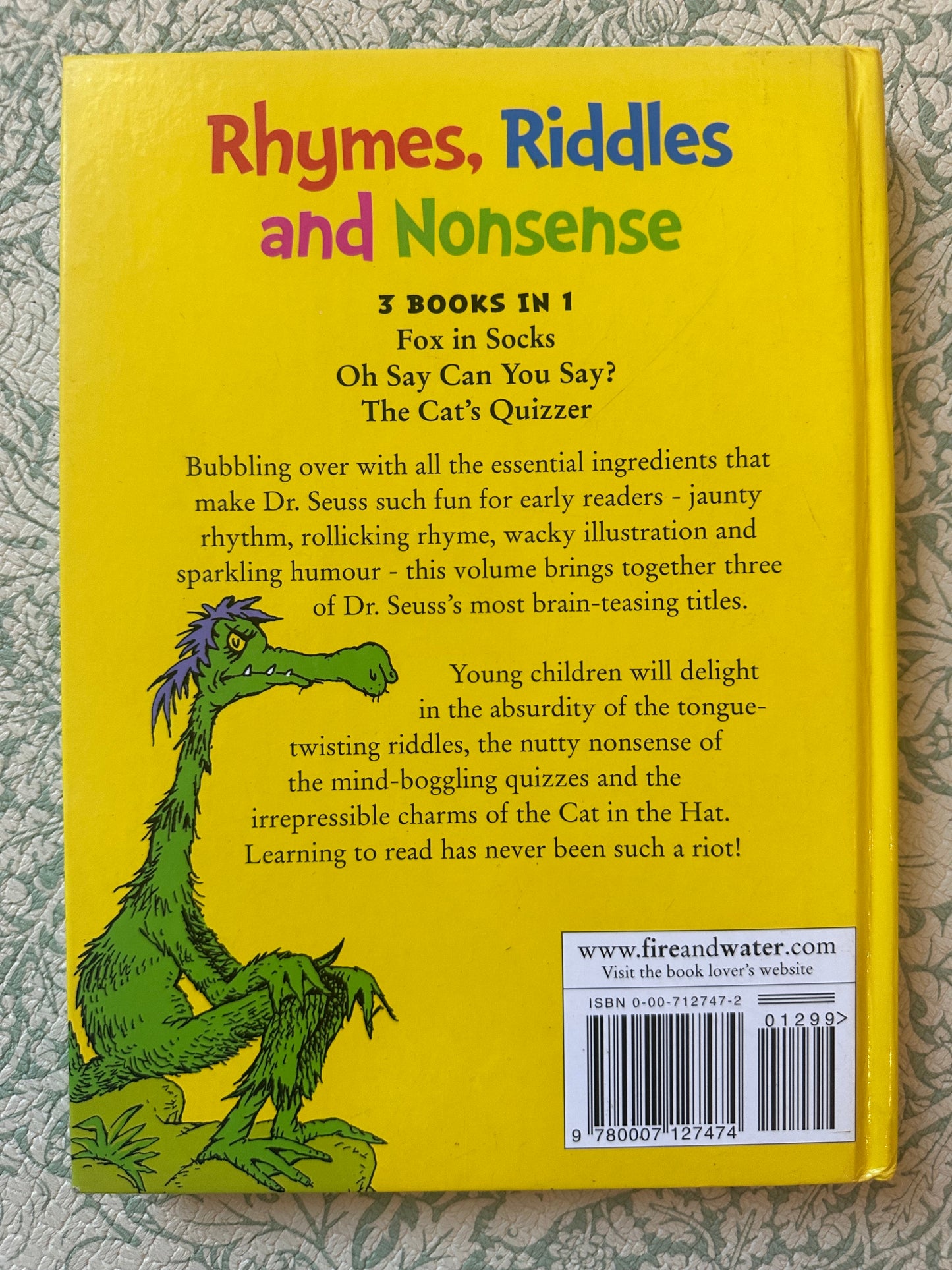 Dr. Seuss ‘Rhymes, Riddles and Nonsense’ book