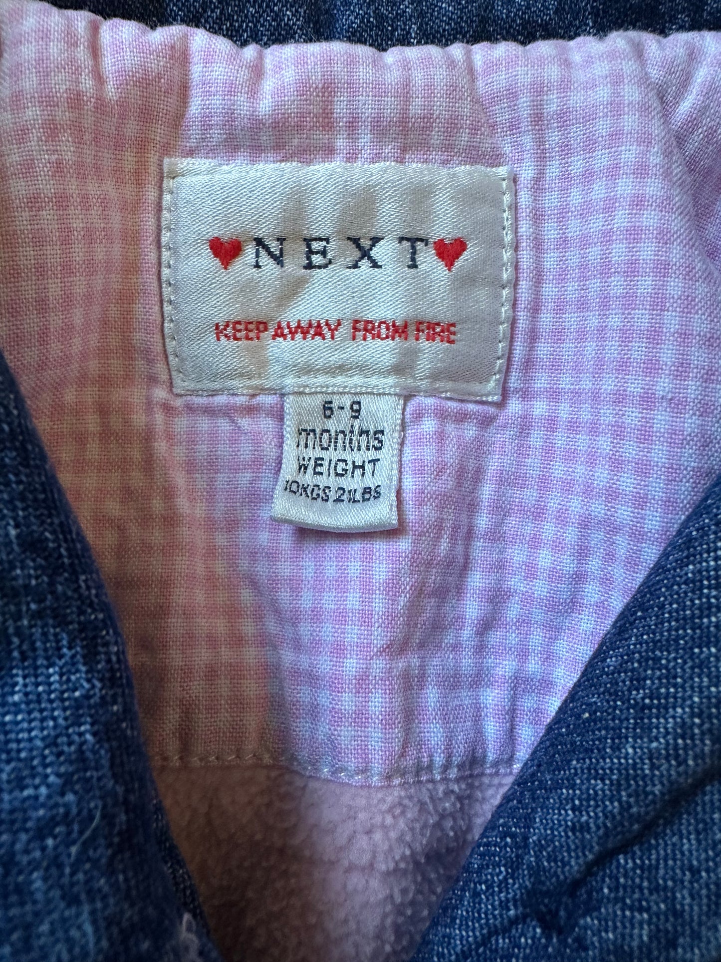 NEXT denim jacket 6-9 months