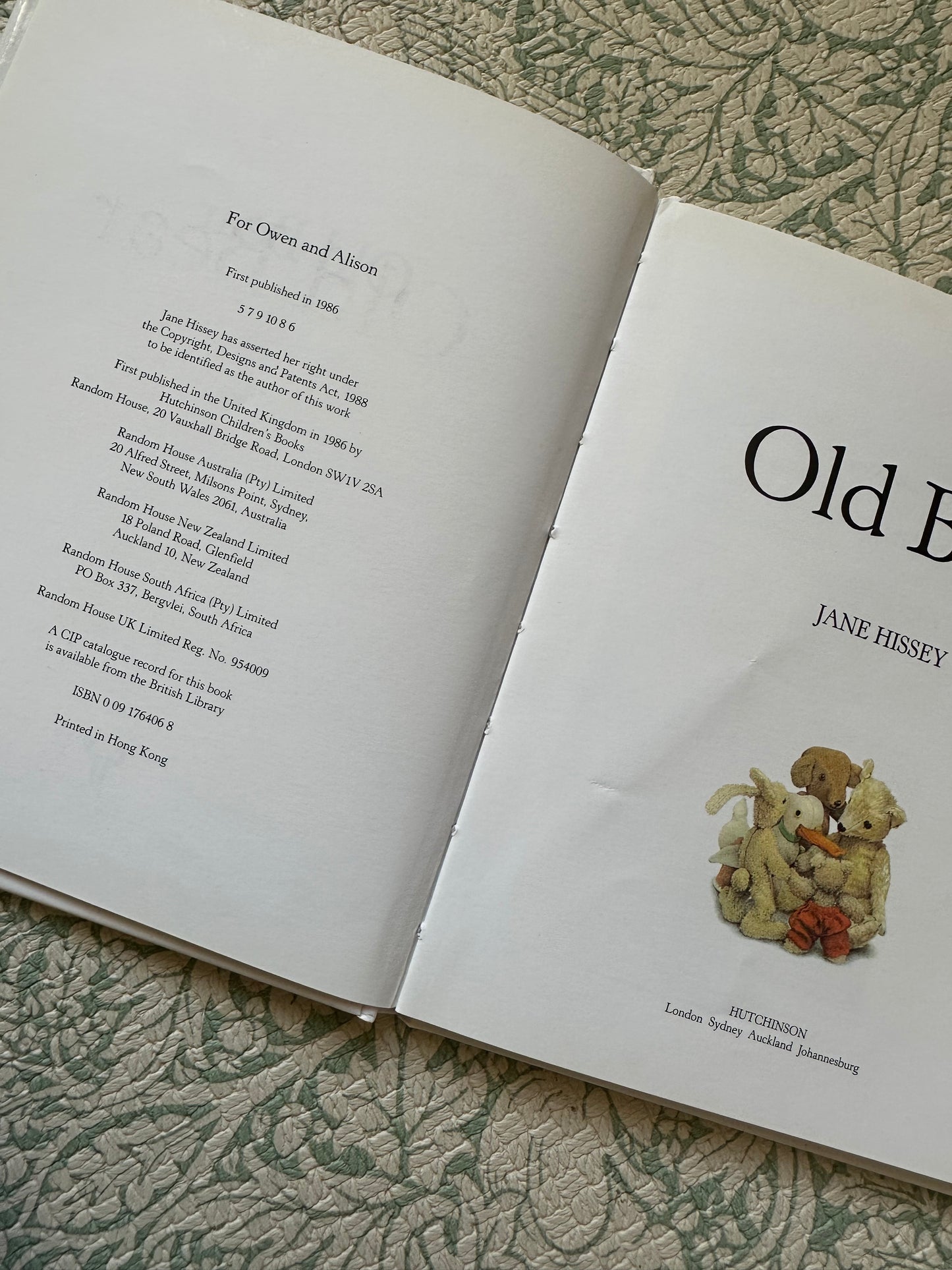 Vintage ‘Old Bear’ book