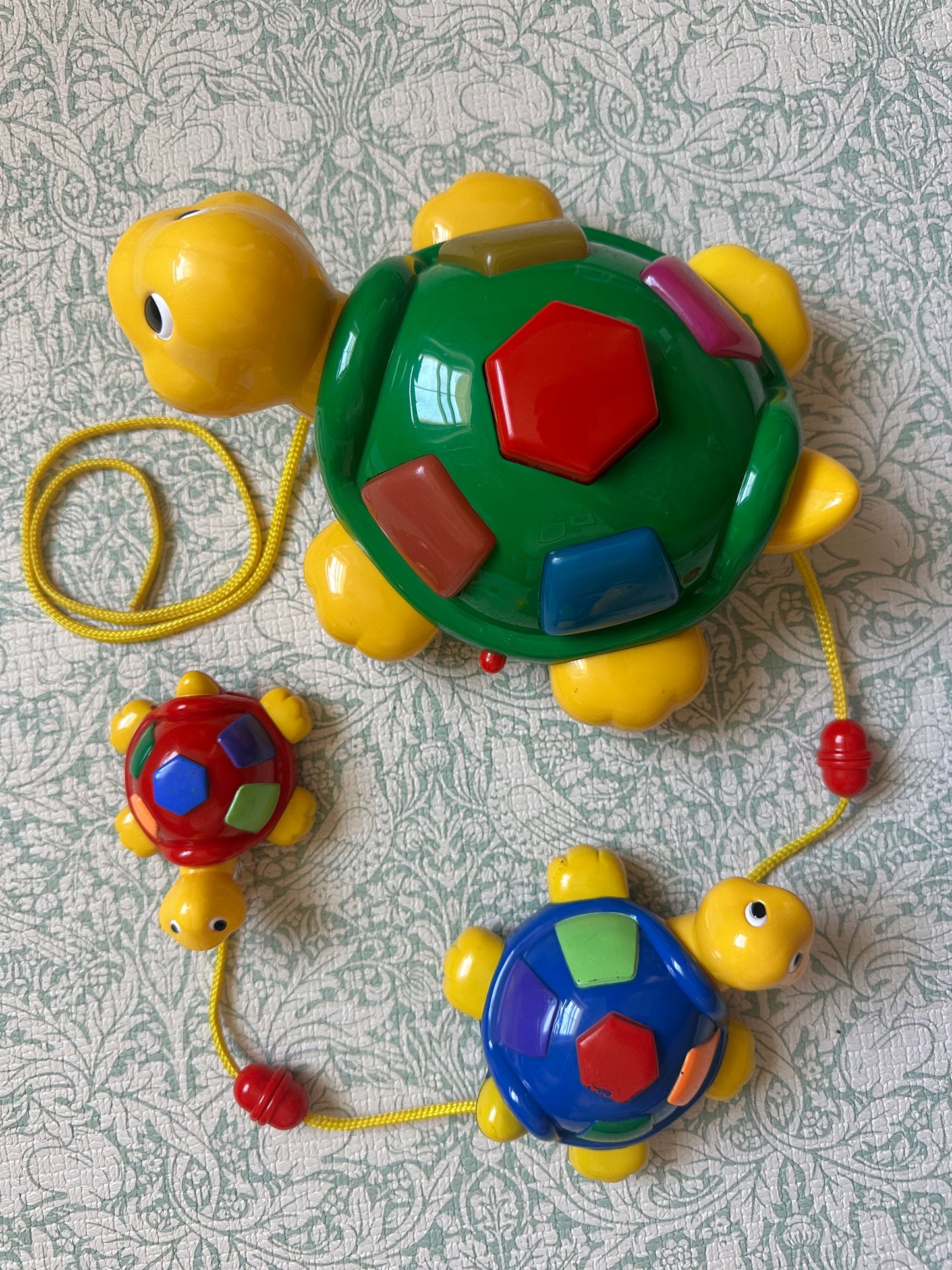 Vintage pull along turtle toy