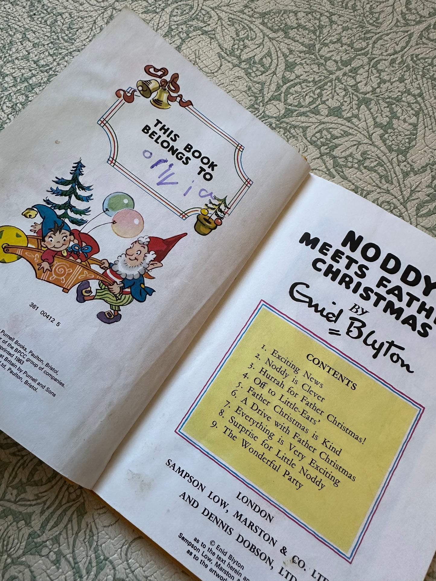 Vintage ‘Noddy Meets Father Christmas’ book