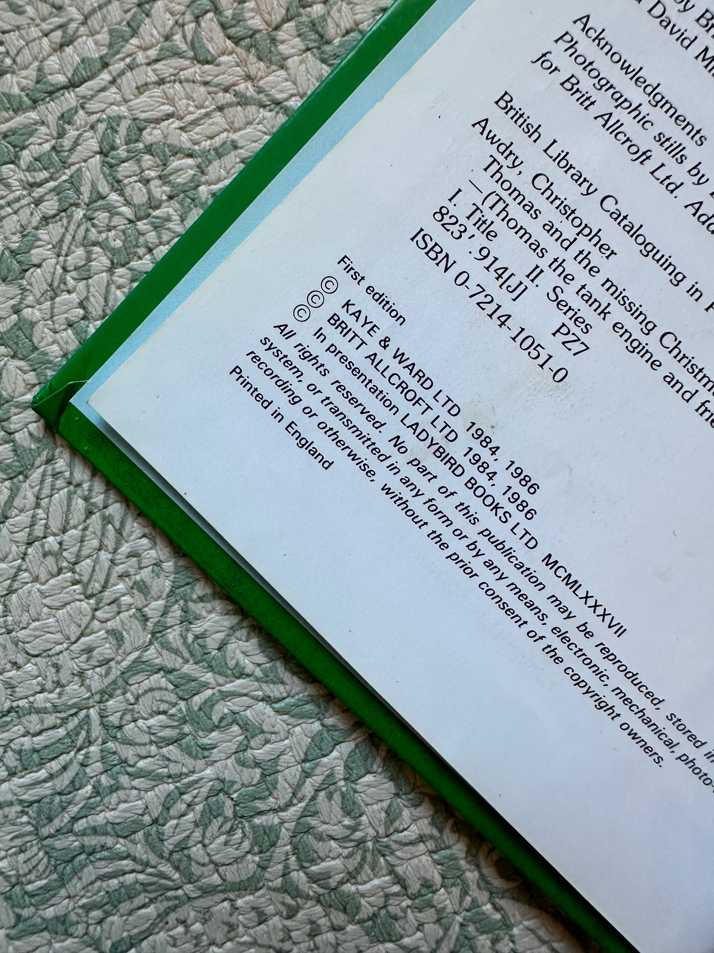 Vintage Ladybird Thomas the Tank Engine and Friends book