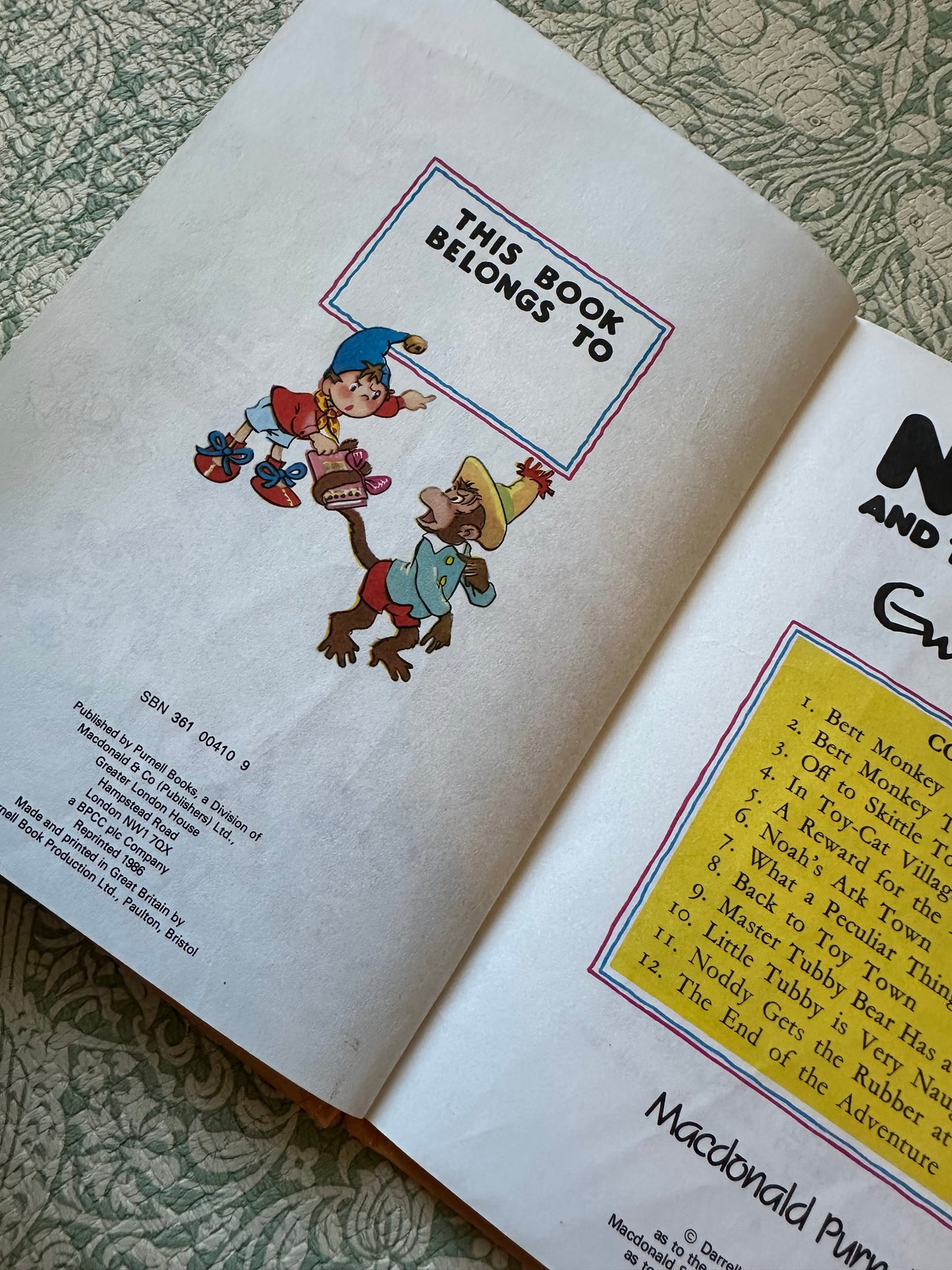 Vintage ‘Noddy and the Magic Rubber’ book