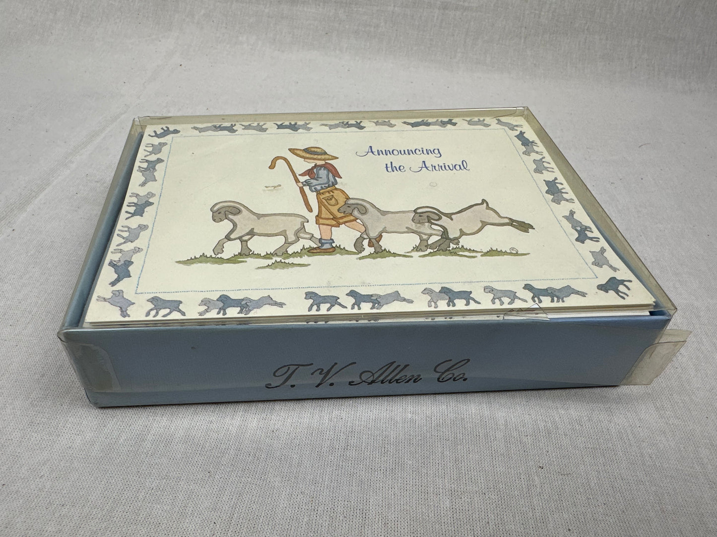 Vintage baby announcement cards