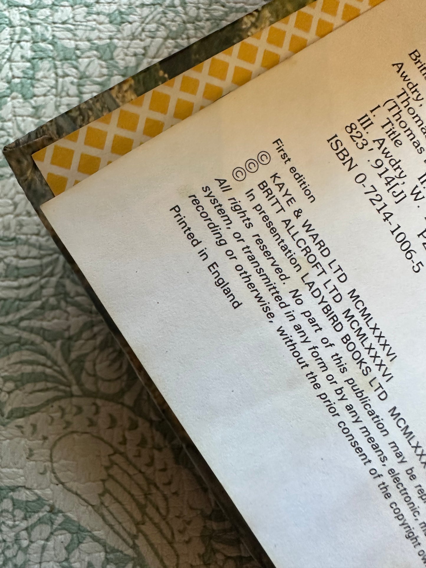 Vintage Ladybird Thomas the Tank Engine and Friends book