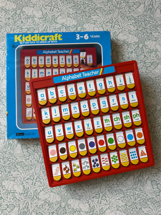 Vintage Kiddicraft alphabet teacher toy