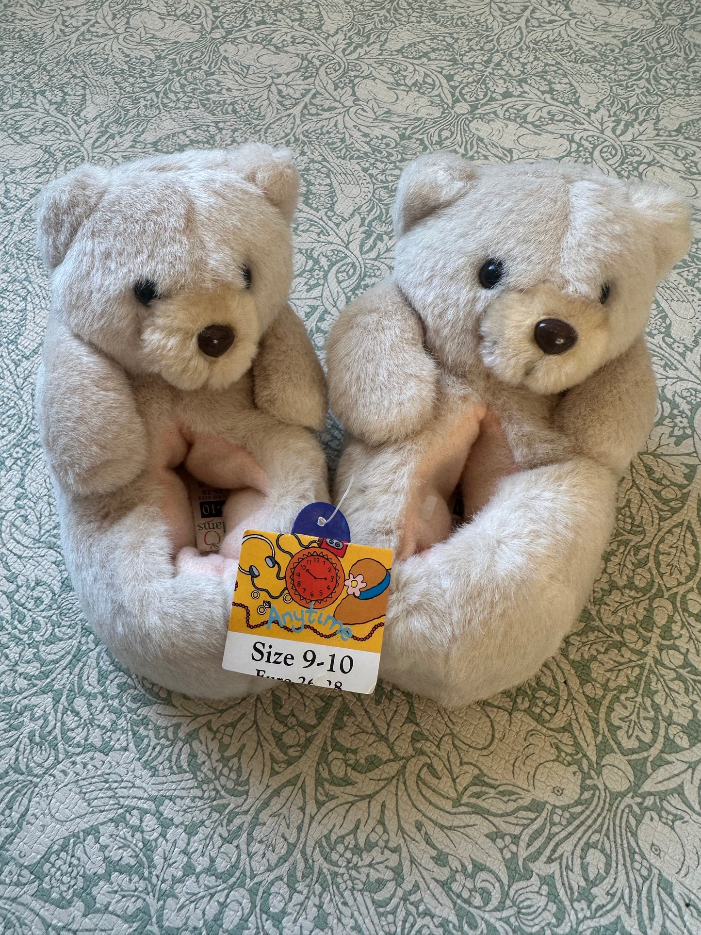 Vintage Adam’s Kids teddy slippers UK 9-10