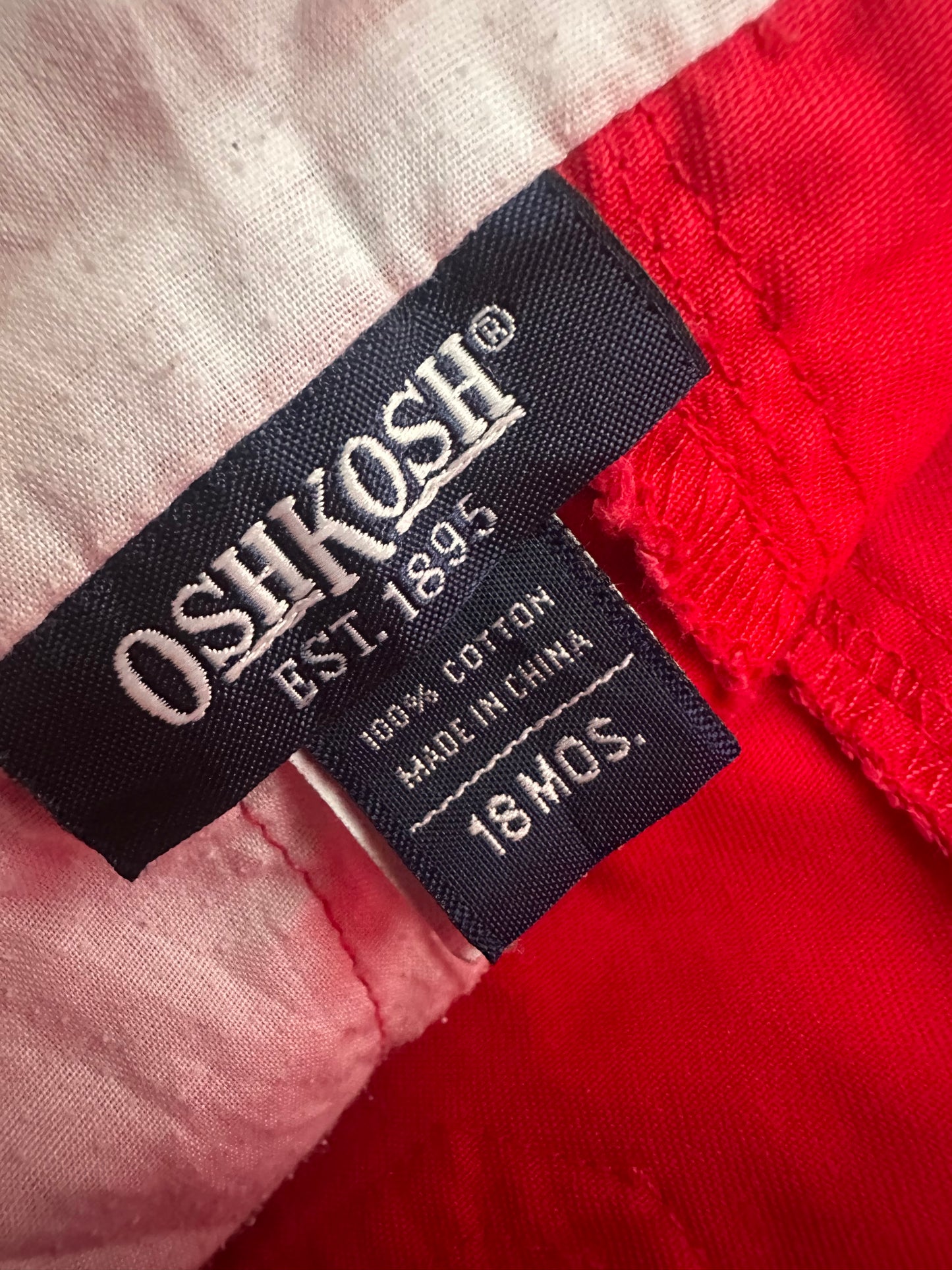 Oshkosh shortalls 18 months