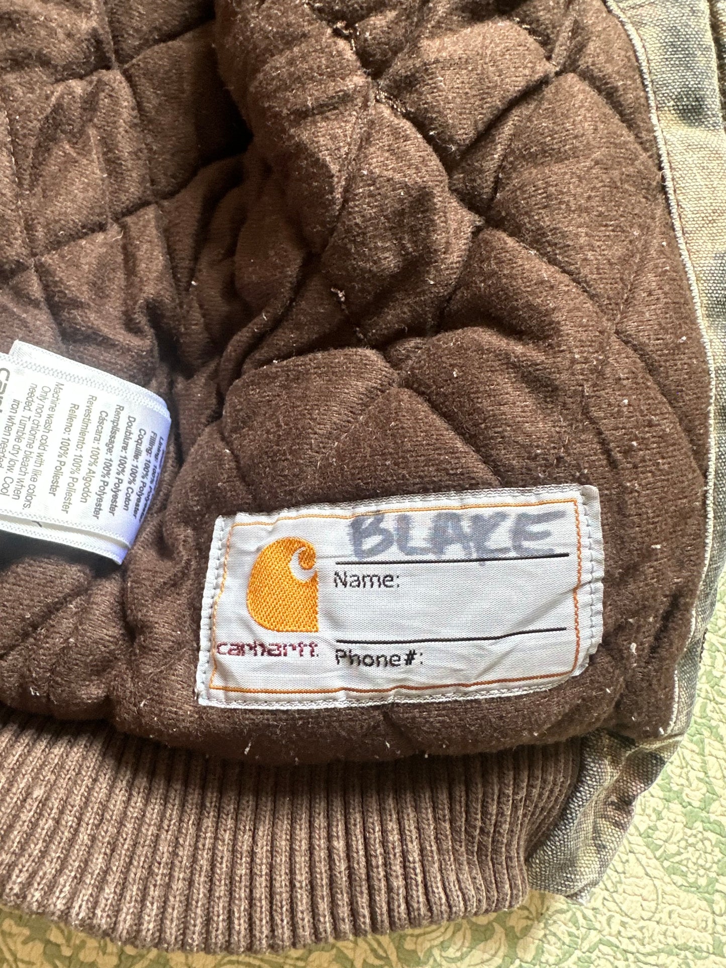 Carhartt Active jacket 3 years