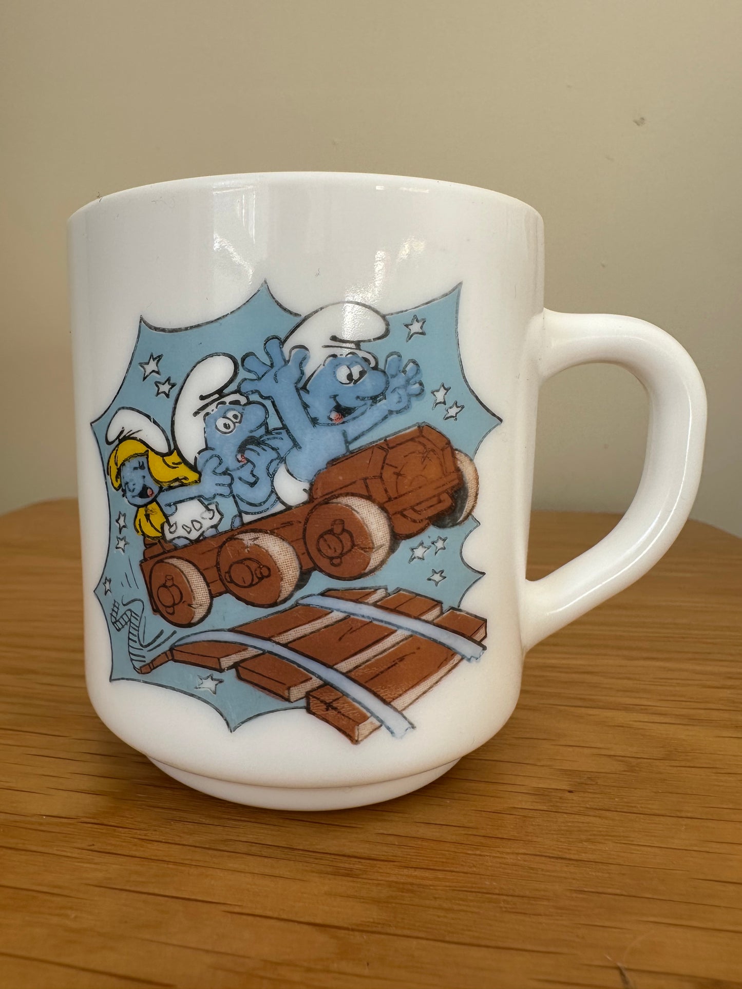 Vintage Smurfs mug