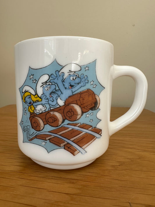 Vintage Smurfs mug