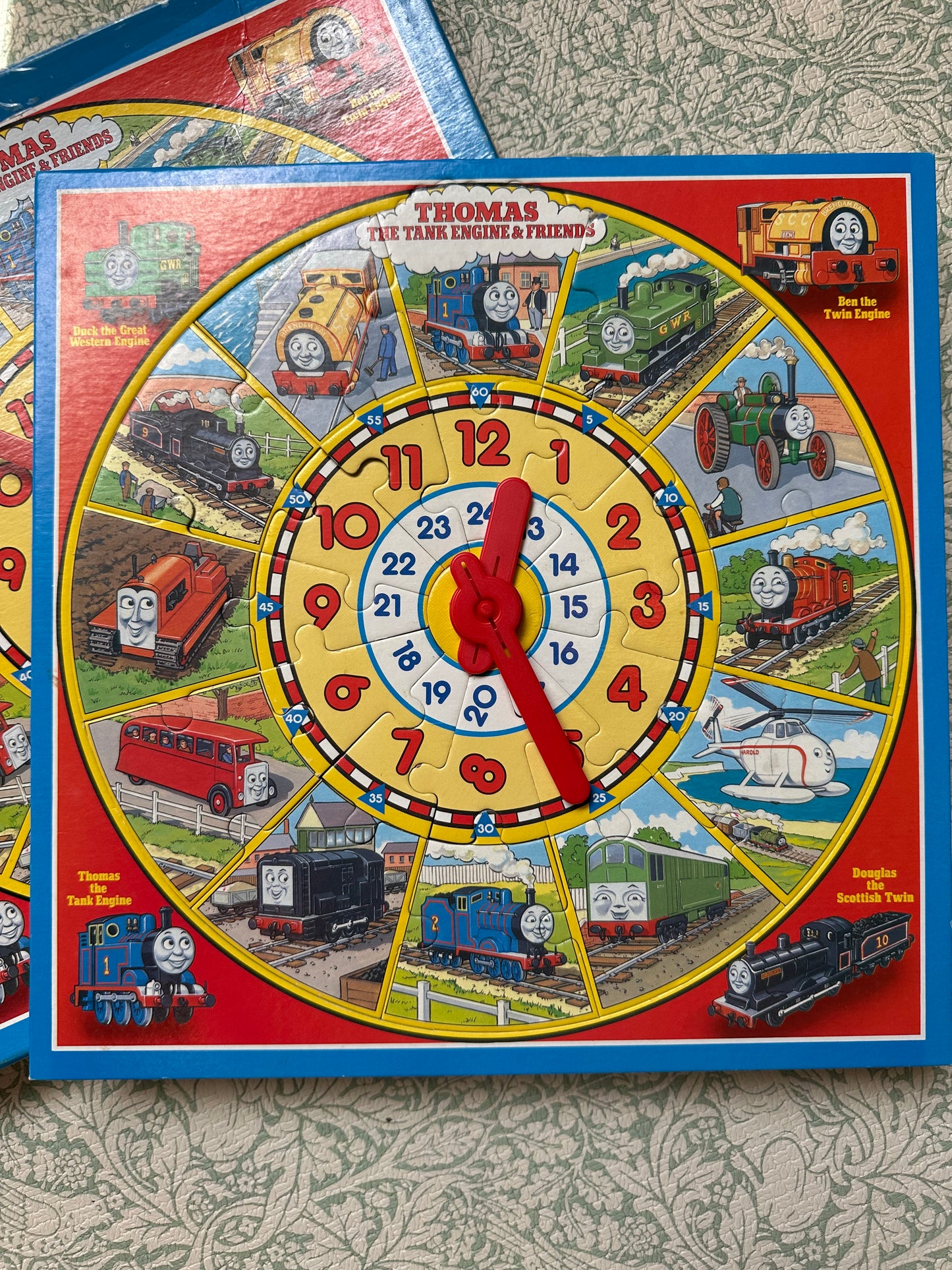 Vintage Thomas teaching clock puzzle