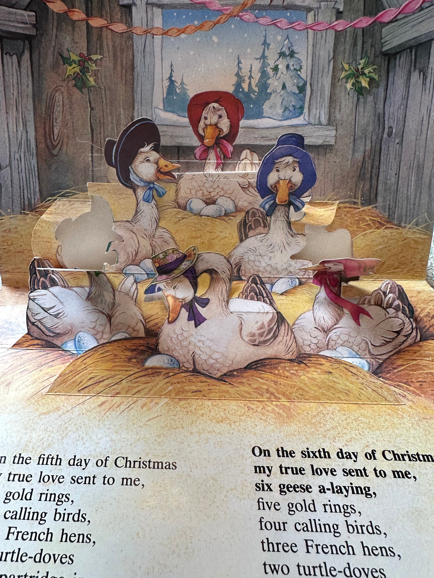 Vintage ‘The Twelve Days of Christmas’ pop up book