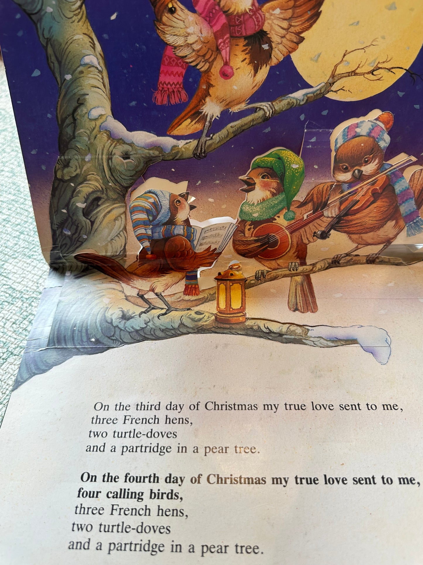 Vintage ‘The Twelve Days of Christmas’ pop up book