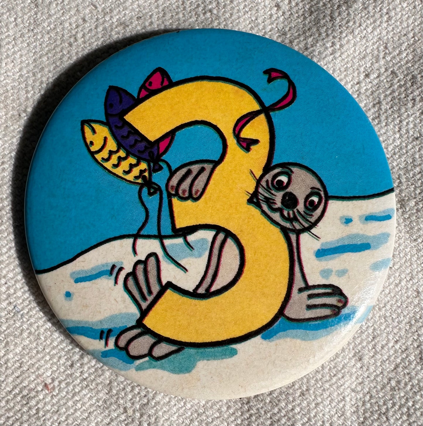 Vintage birthday badge