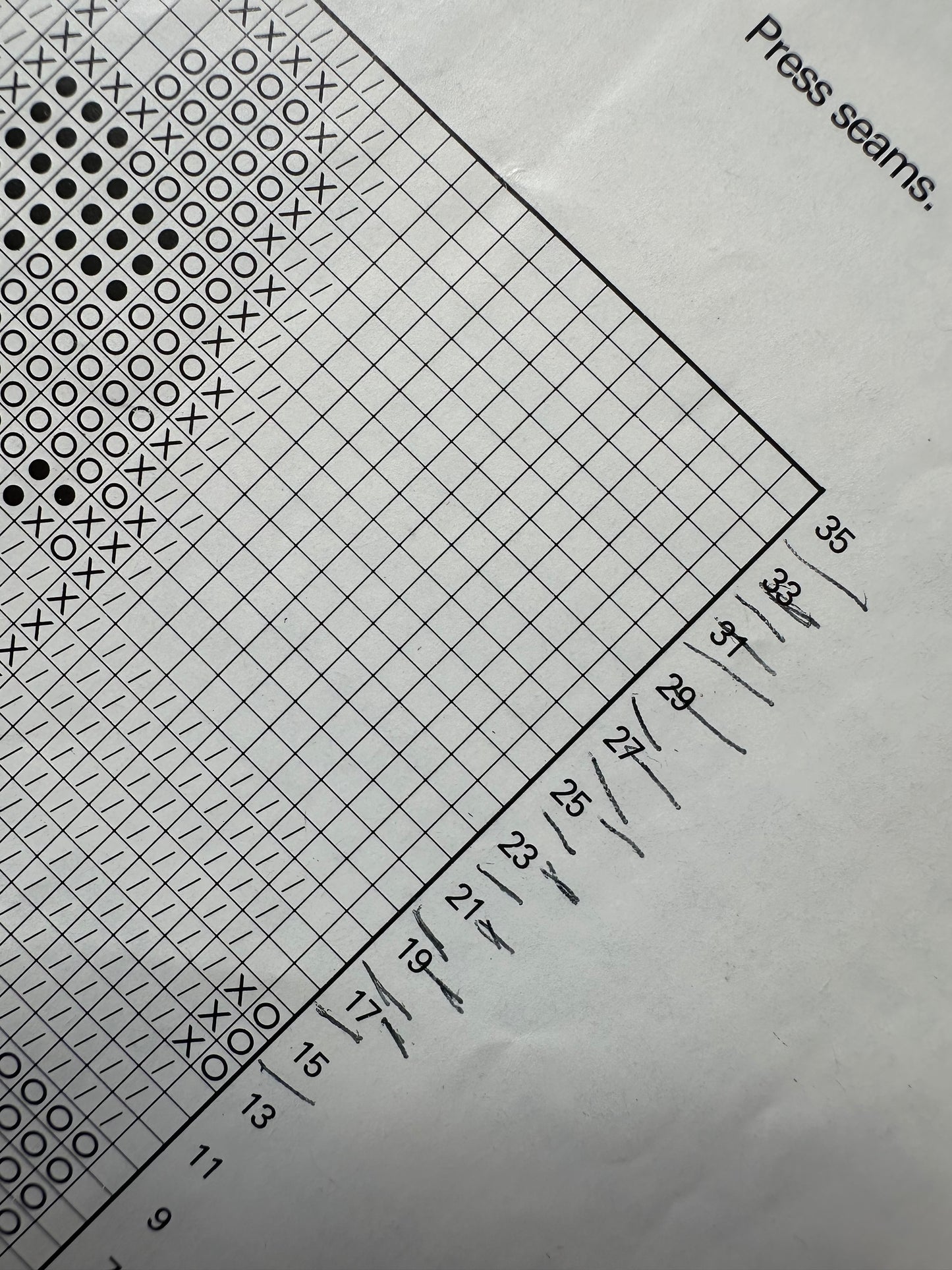 Vintage knitting pattern