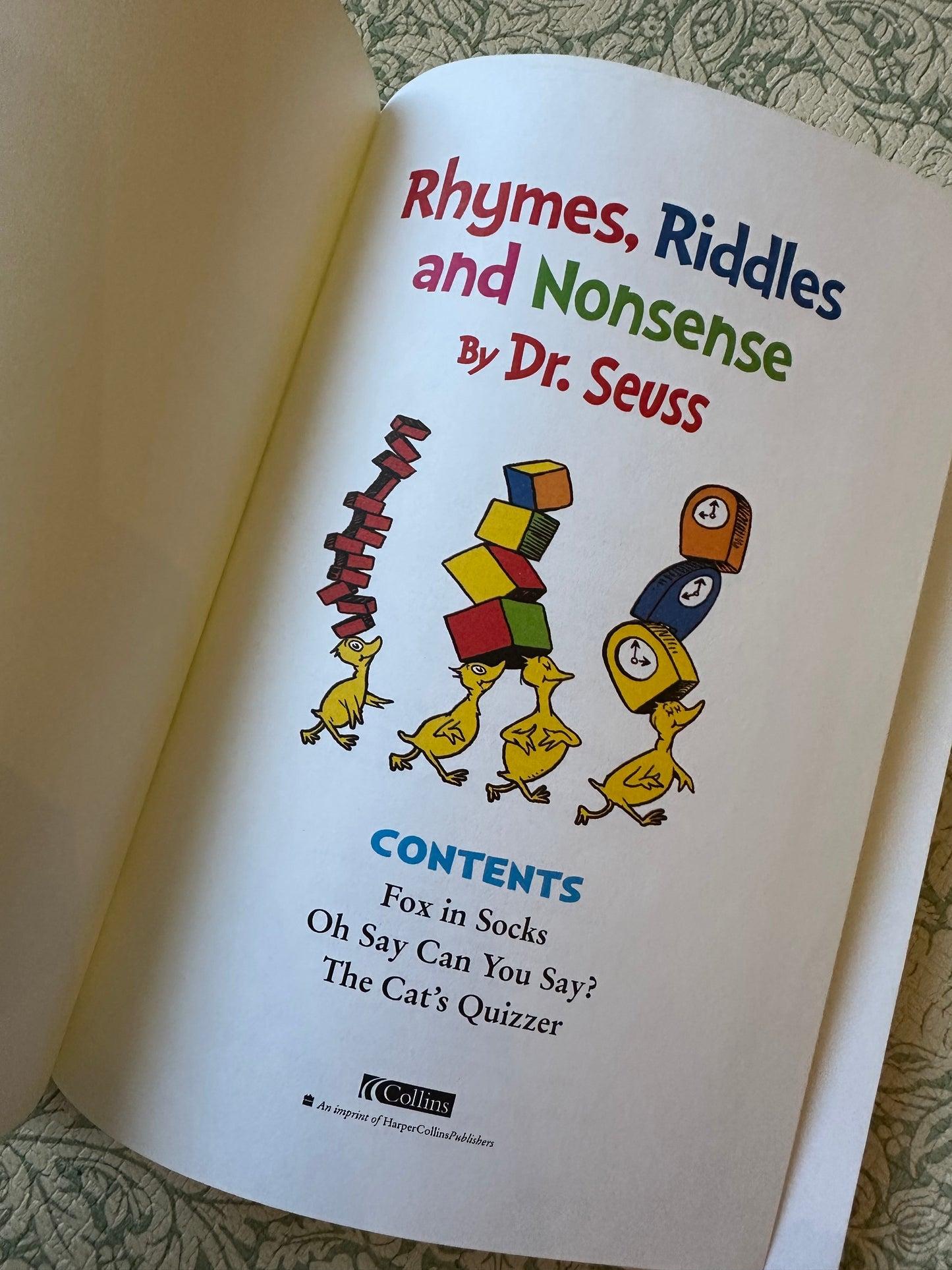 Dr. Seuss ‘Rhymes, Riddles and Nonsense’ book